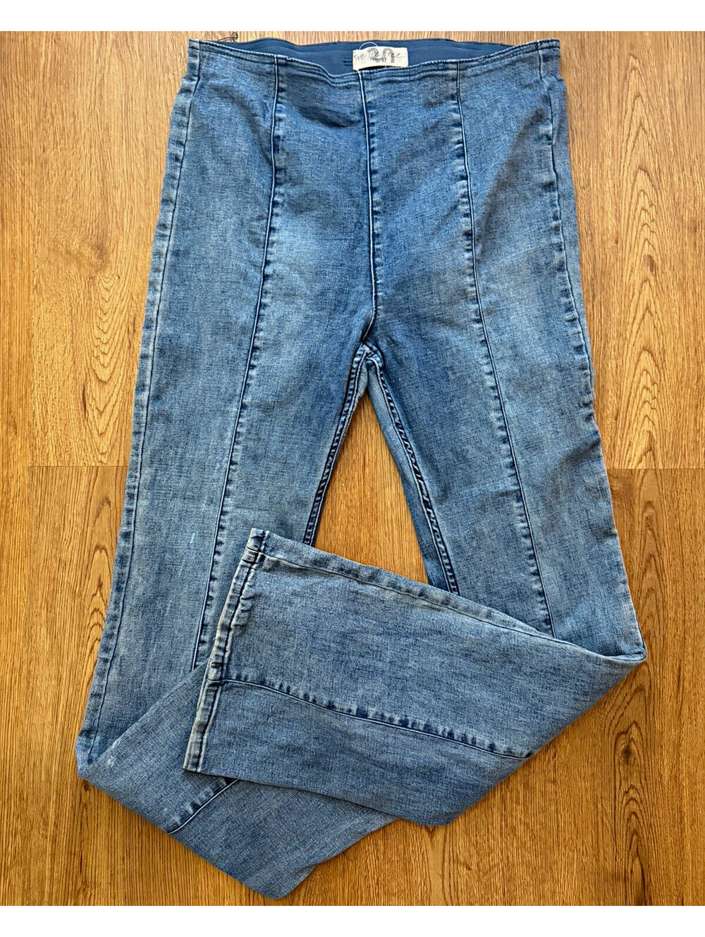 Free People We The Free Thirty Jeans Womens Blue High Rise Seamed Denim 30